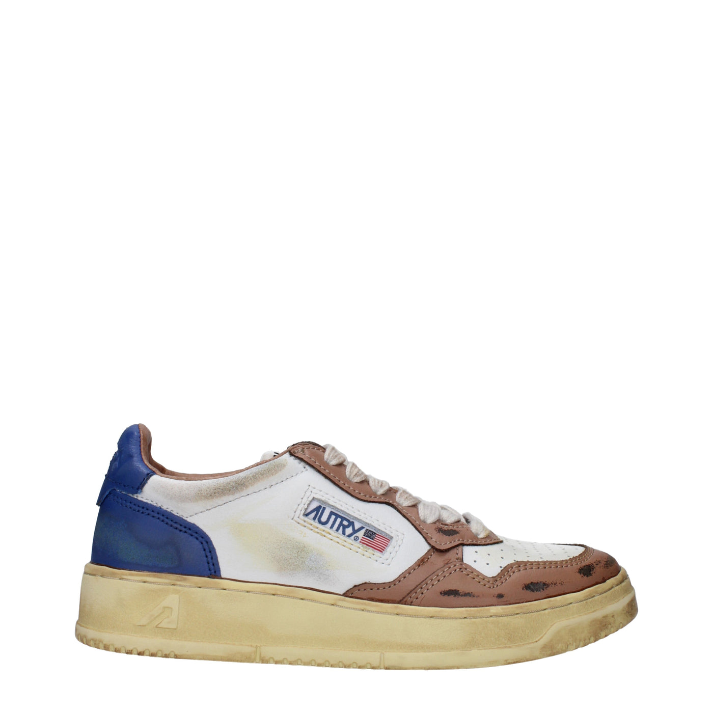 Autry Sneakers女性ホワイトレザー/コーヒー - Image 1