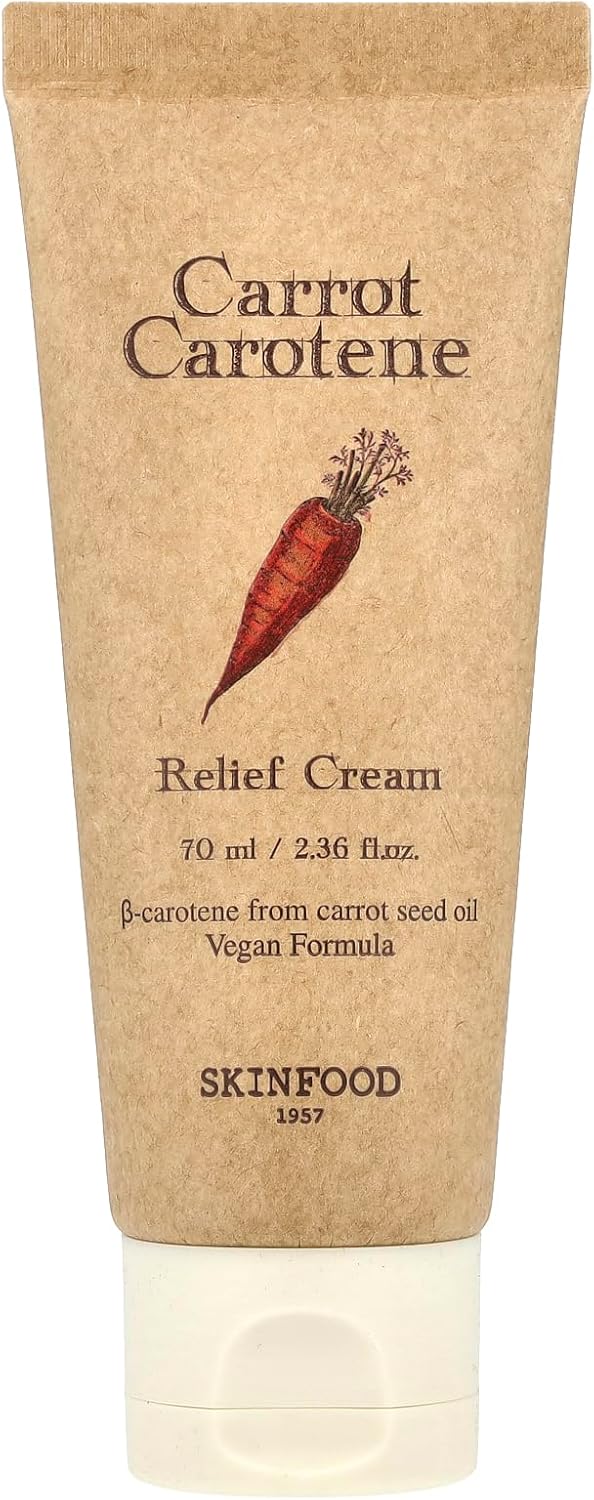 SKINFOOD Carrot Carotene Relief Cream Moisturizing Korean Cosmetics Cream