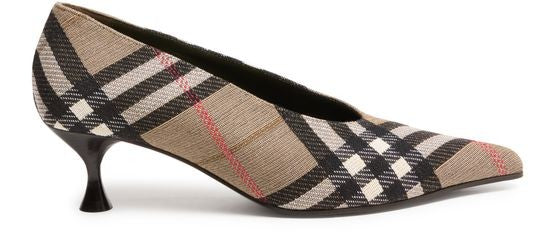 BURBERRY Check Cameo Pumps - Image 1