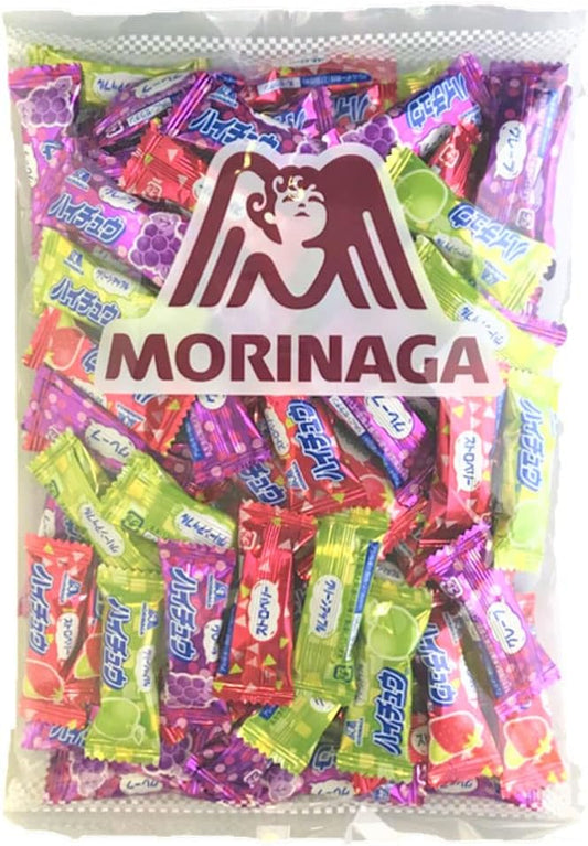 Morinaga & Co., Ltd. HICHEW High Chew Assortment, 12.5 oz (344 g), Large Capacity, 3 Standard Types (Green Apple, Strawberry, Grape), Commercial Use, High Chuo