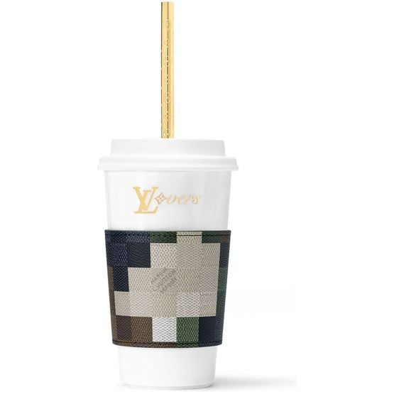 LOUIS VUITTON LV Cup & Straw Damoflage - Image 1