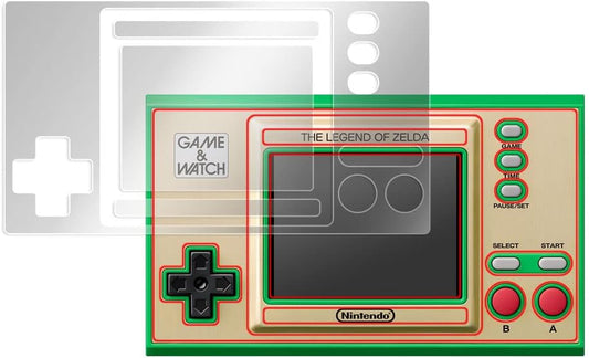 Miyabix OverLay Eye Protector for Game & Watch The Legend of Zelda, Eye Protection, Blue Light Reduction, Protective Film, Glossy Type, For Main Unit and LCD Display, Made in Japan