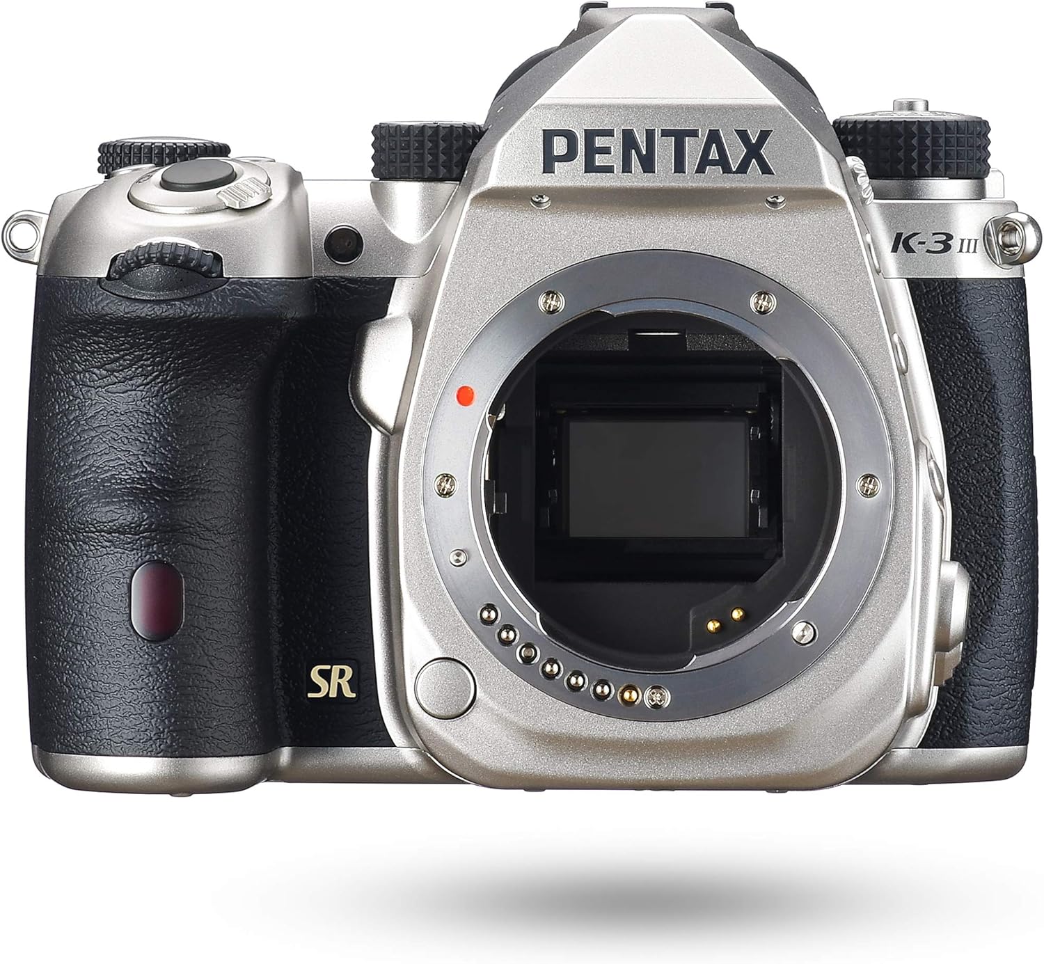Pentax K-3 Mark III Body Silver APS-C Digital SLR Camera, 100% Viewing Ratio, Approximately 1.05x Optical Viewfinder, 5-Axis 5.5 Stage In-Body Image Stabilization Mechanism, Maximum ISO Sensitivity