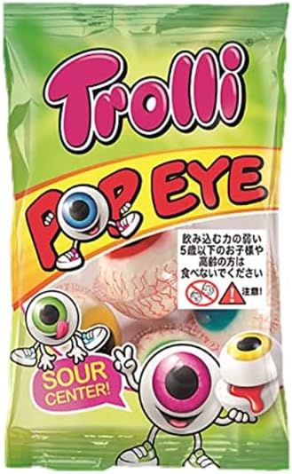 Trolori Eyeball Gummy Pop Eye 2.6 oz (75 g) 1 Bag