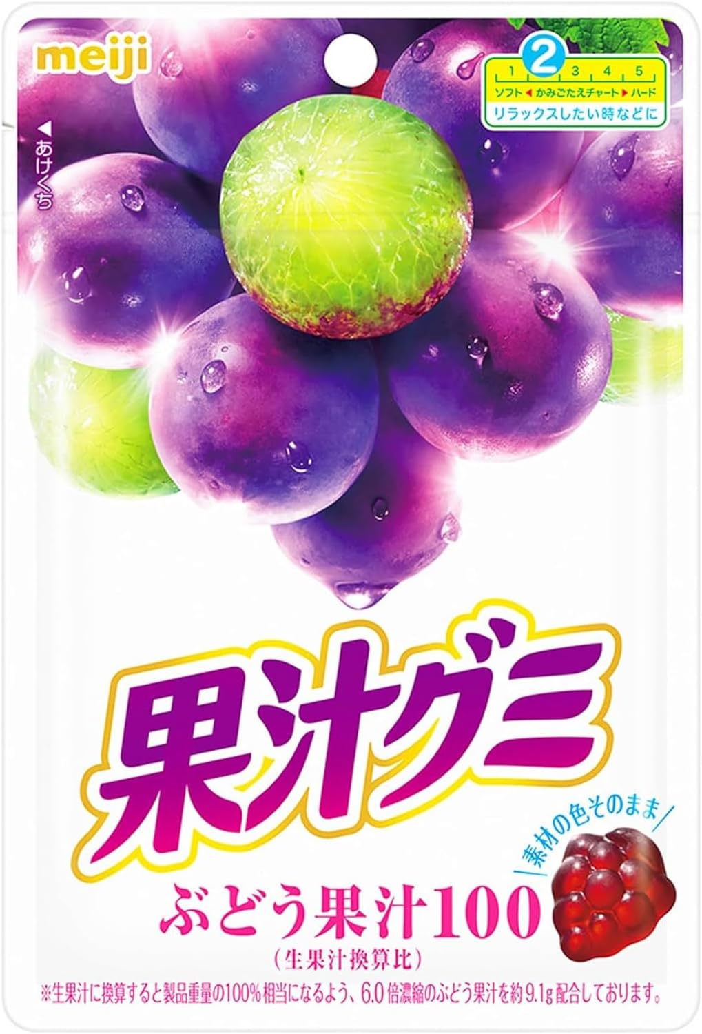 Meiji Fruit Juice Gummy Grape