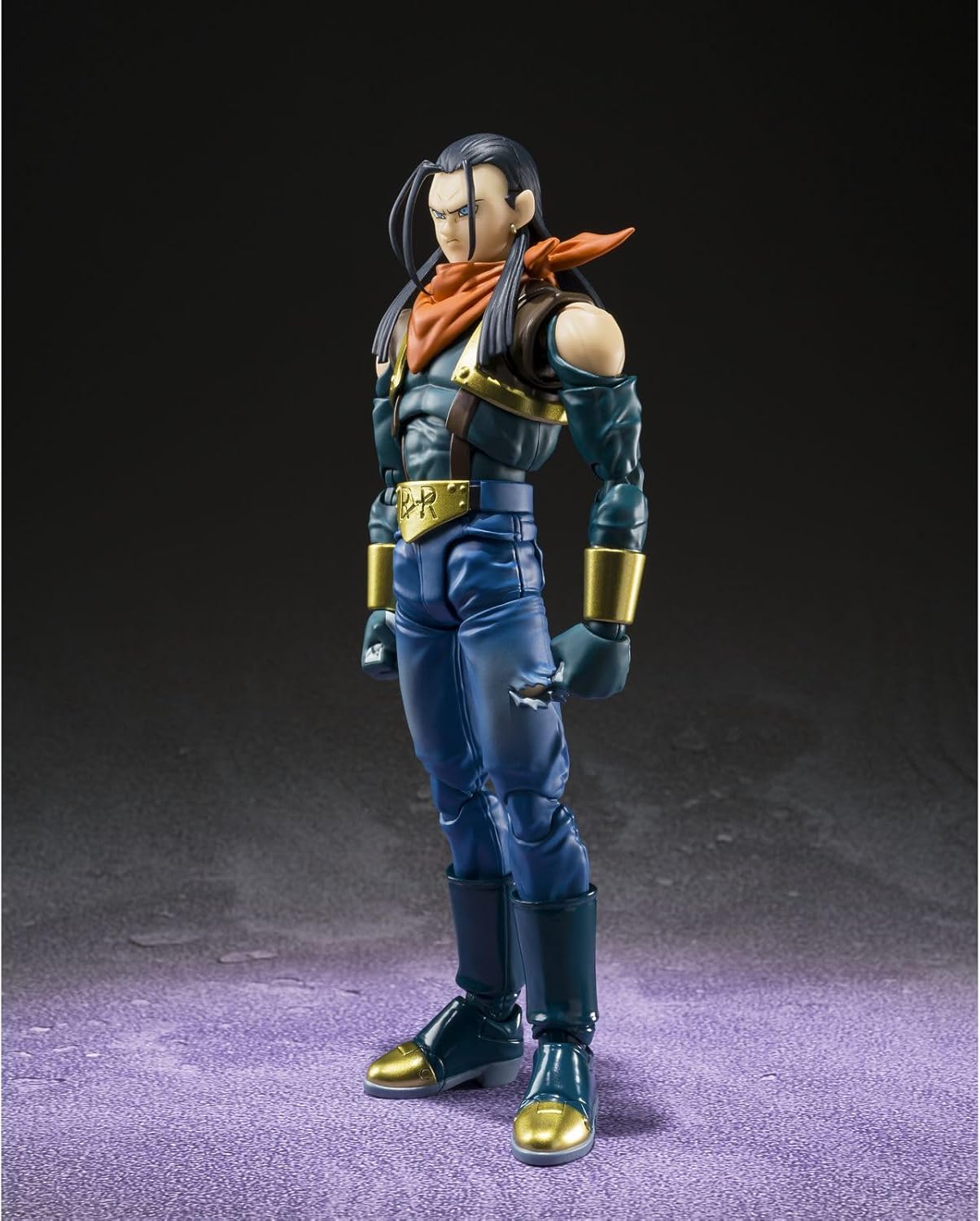 Tamashii Nations Dragon Ball GT S.H. Figuarts Super Android 17 Action Figure, 7.9 inches (20 cm)