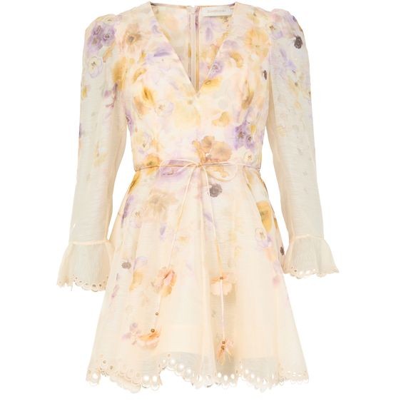 ZIMMERMANN Memento embroidered mini dress - Image 1