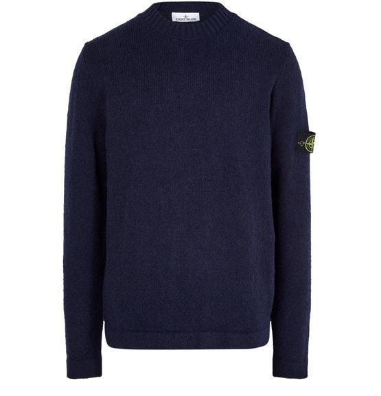 STONE ISLAND Logo patch crew neck sweater - Image 1