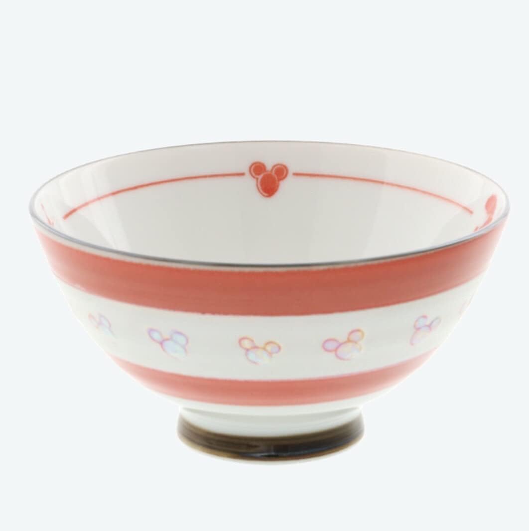 Disney Minnie Mouse Rice Bowl, Cinderella Castle, Prometheus Volcano, Japanese Pattern, Red, Tokyo Disney Resort Exclusive, TDR Disneyland Plates, Tableware, Rice Bowl, Couple