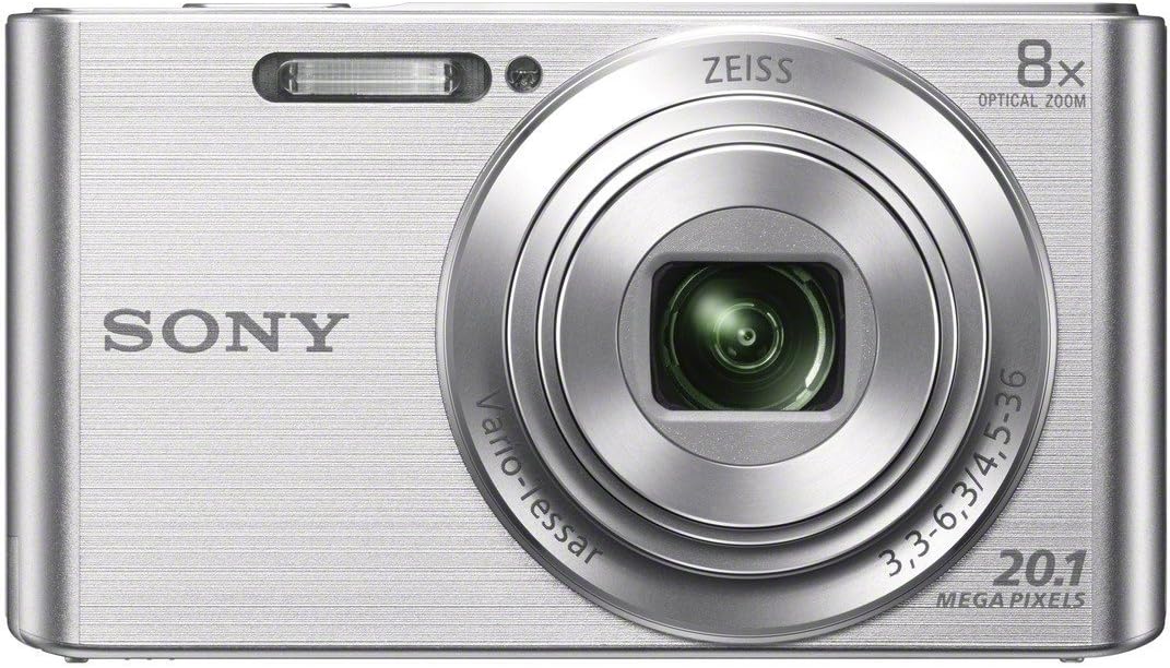 ソニー DSCW830 20.1 MP デジタルカメラ 2.7インチLCD搭載 (シルバー)