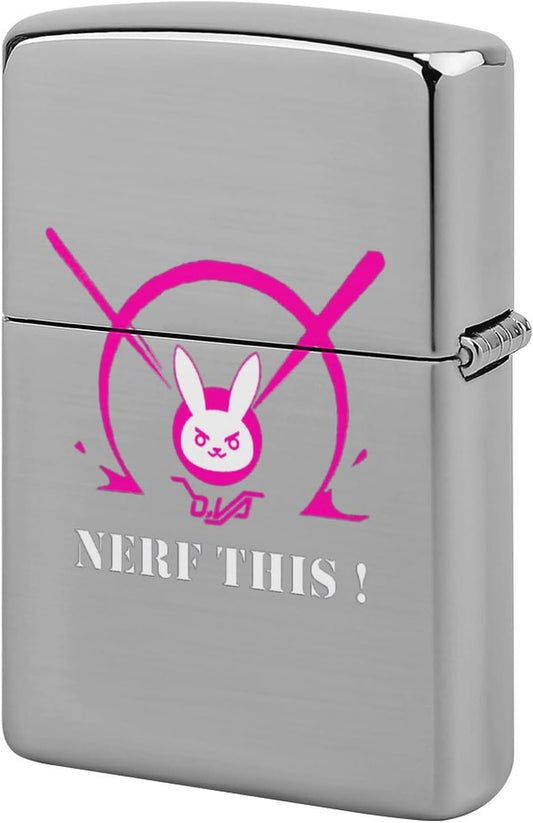 Overwatch Game ZIPPO Cum Case, Lighter Case, Zippo Lighter, Outer Case, Oil Lighter Case, Zippo Lighter Case, Replacement Outer Case, Compatible, Stylish, Metal, Double-Sided Design, Smoking Goods,