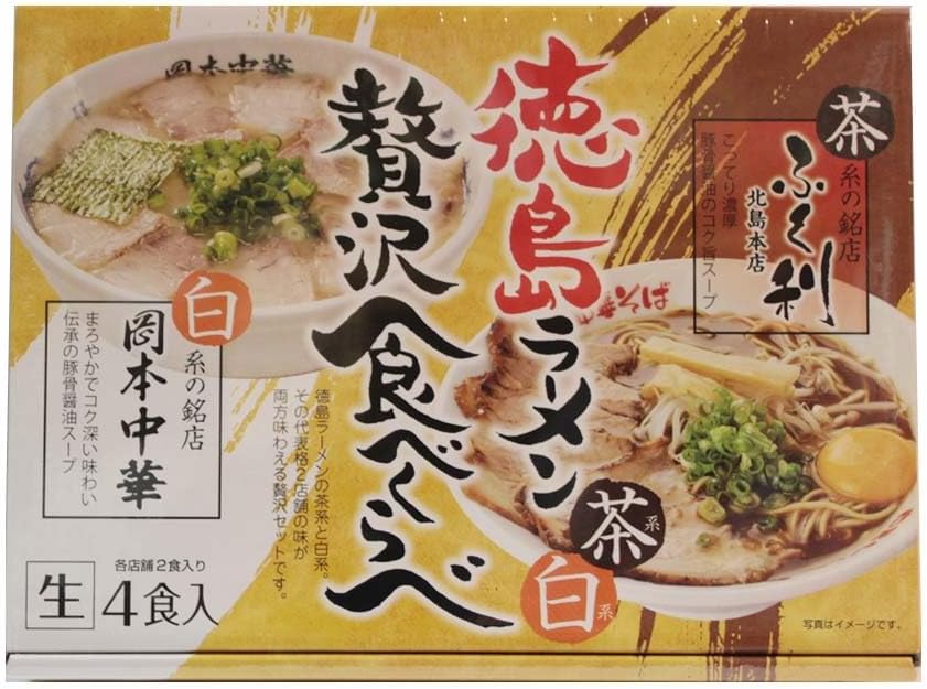 Tokushima Ramen, 4 Meals (2 Meals Per Store), Tea Specialty Store, Fukuri, White Dishes, Okamoto Chuka