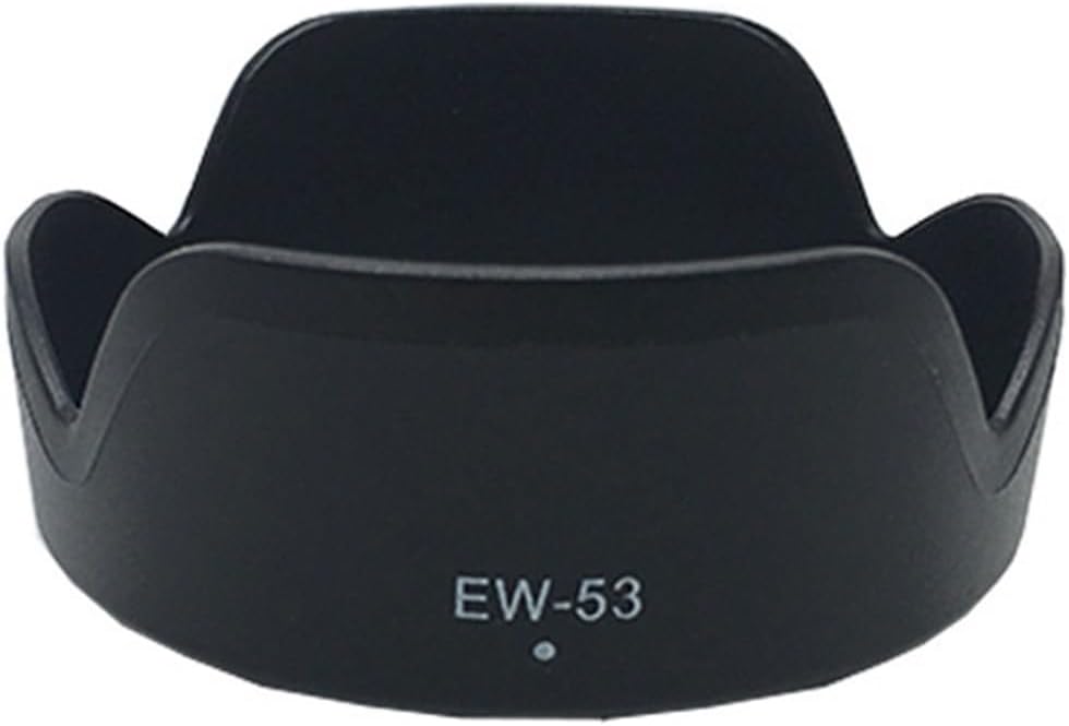 Camera Lens Hood Shade for Canon EF-M 15-45mm f/3.5-6.3 STM & RF-S 18-45mm f/4.5-6.3 is STM Lens for Canon EOS R100 R50 M50 M50 Mark II M5 M6 Mark II M200 M100 w-53 hood Replacement for