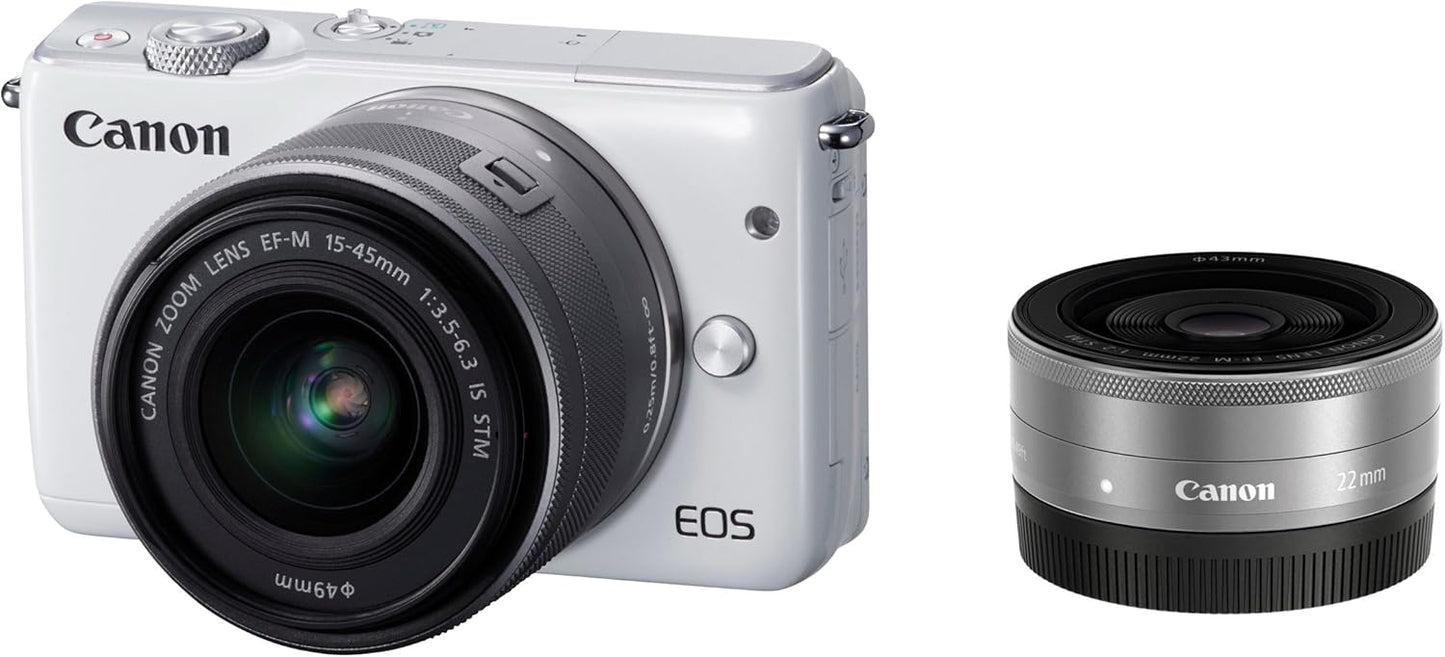 Canon Mirrorless Single Lens Camera EOS M10, whites