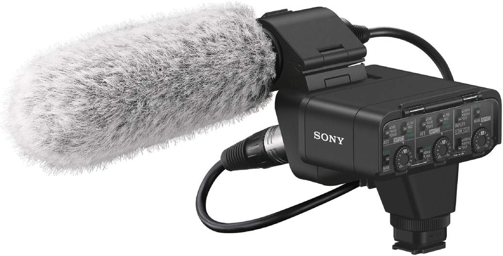 Sony XLR-K3M Camera Microphone XLR Adapter Kit Unidirectional Windscreen Included