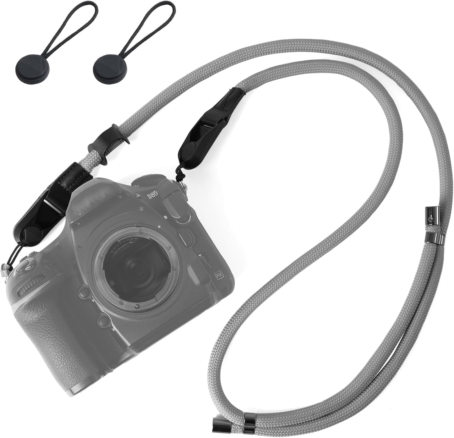 Yeepan Camera Strap, Neck Strap, Shoulder Strap with Anchor Links, Climbing Rope, Leather Accessory, Lightweight, Detachable, Fashionable, For SLR / Mirrorless / Compact Cameras, Quick Shooting Strap