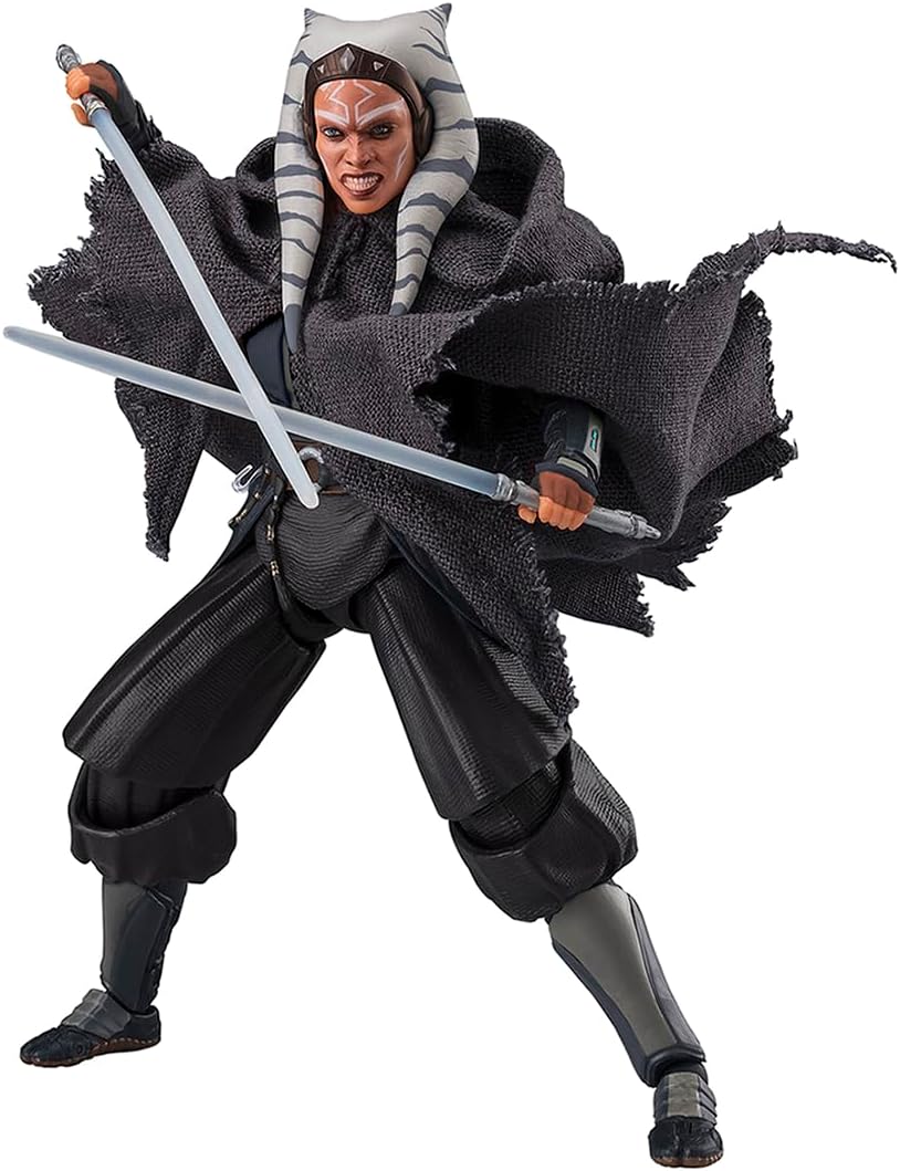 S.H. Figuarts Asoka Tano (Star Wars: Ahsoka) Approx. 5.9 inches (150 mm), PVC, ABS & Fabric, Pre-painted Action Figure