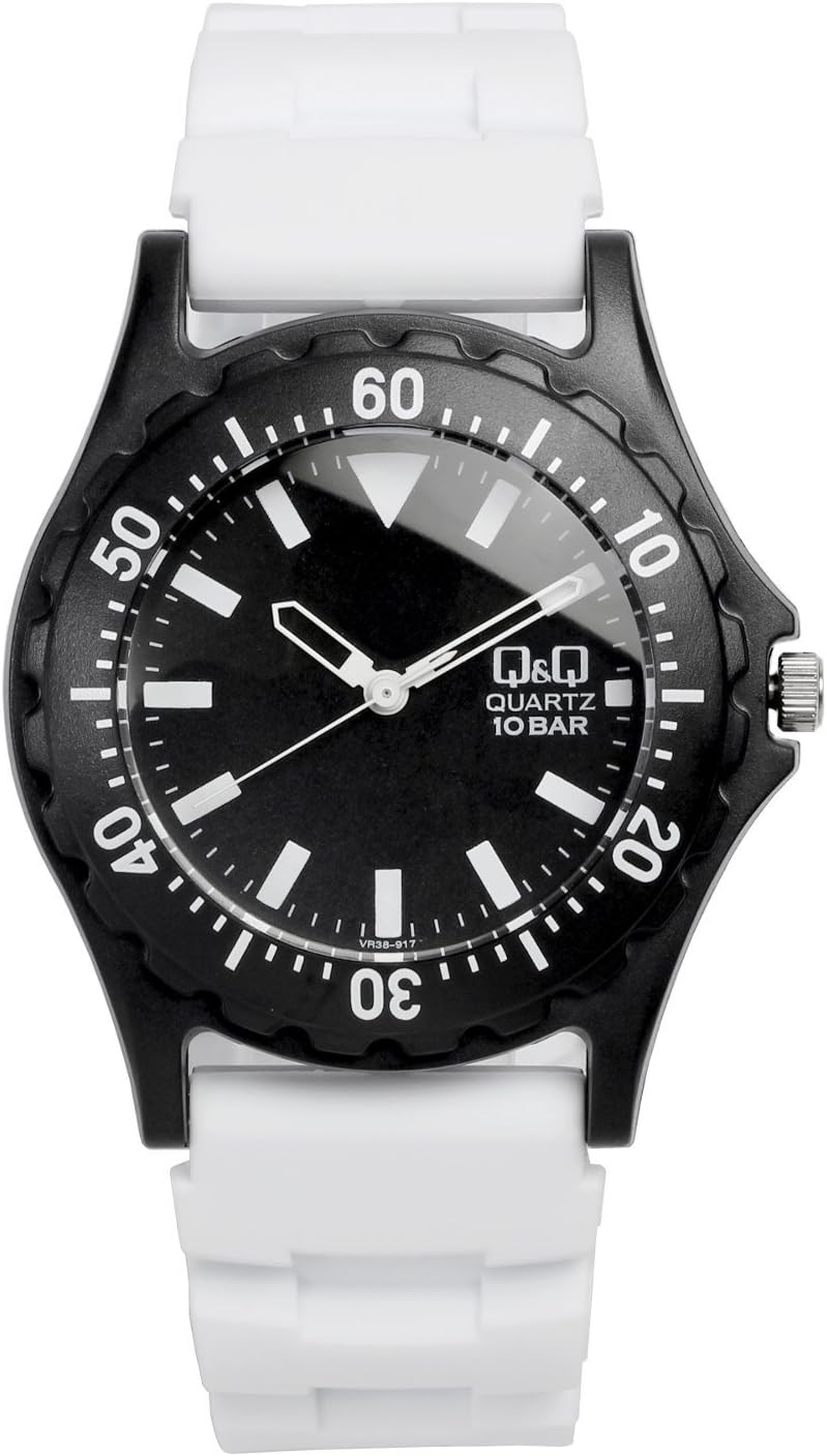 Citizen Q&Q Colorful Watch, Rubber, Water Resistant to 10 ATM, Diver's Design, Men's, Women's, Kids