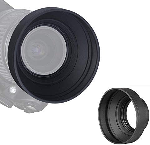 PC Tech Camera Lens Hood Wide Silicone Lens Hood Foldable Front Hood Cover for Nikon Tamron Sigma Sony Nikon Tamron Sigma Sony 67mm