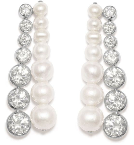 COMPLETEDWORKS パール付き イヤリング - Image 1