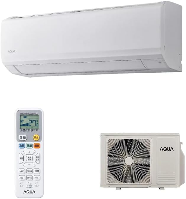 AQUA アクア AQA-JS226A-W ホワイト ルームエアコン 6畳 ダブル凍結クリーン