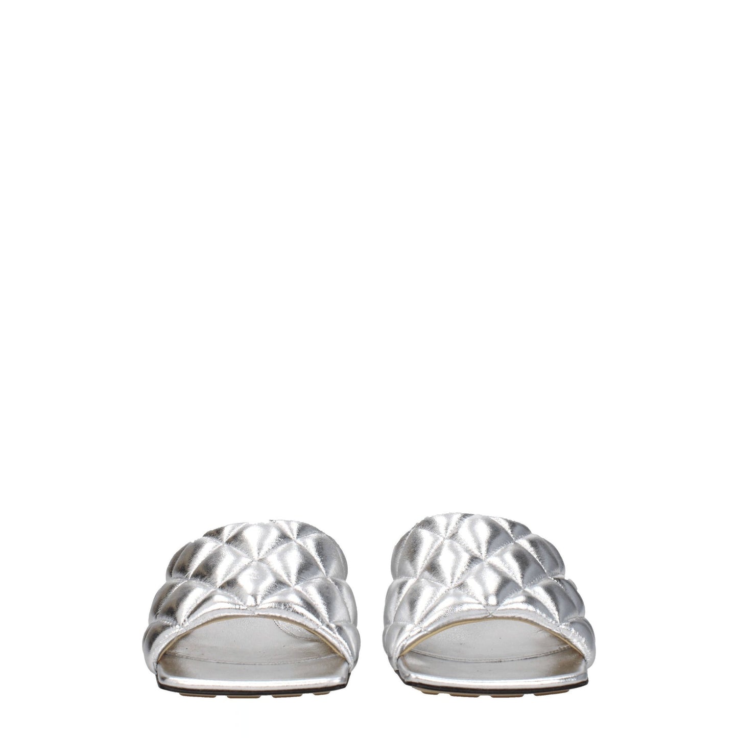 Bottega Veneta ボッテガベネタサンダルレザーシルバー - Image 1