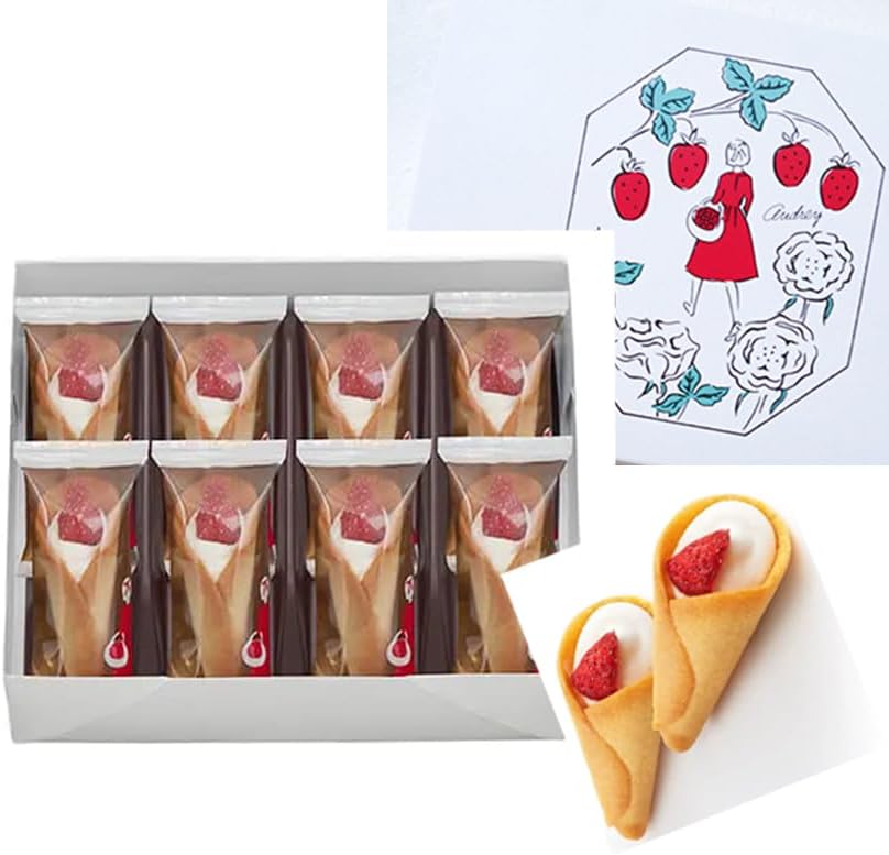 Audrey Glacia Milk, 8 Pieces, Strawberry Sweets, Tokyo Souvenir, Present, Souvenir, Gift, Sweets, Mother's Day
