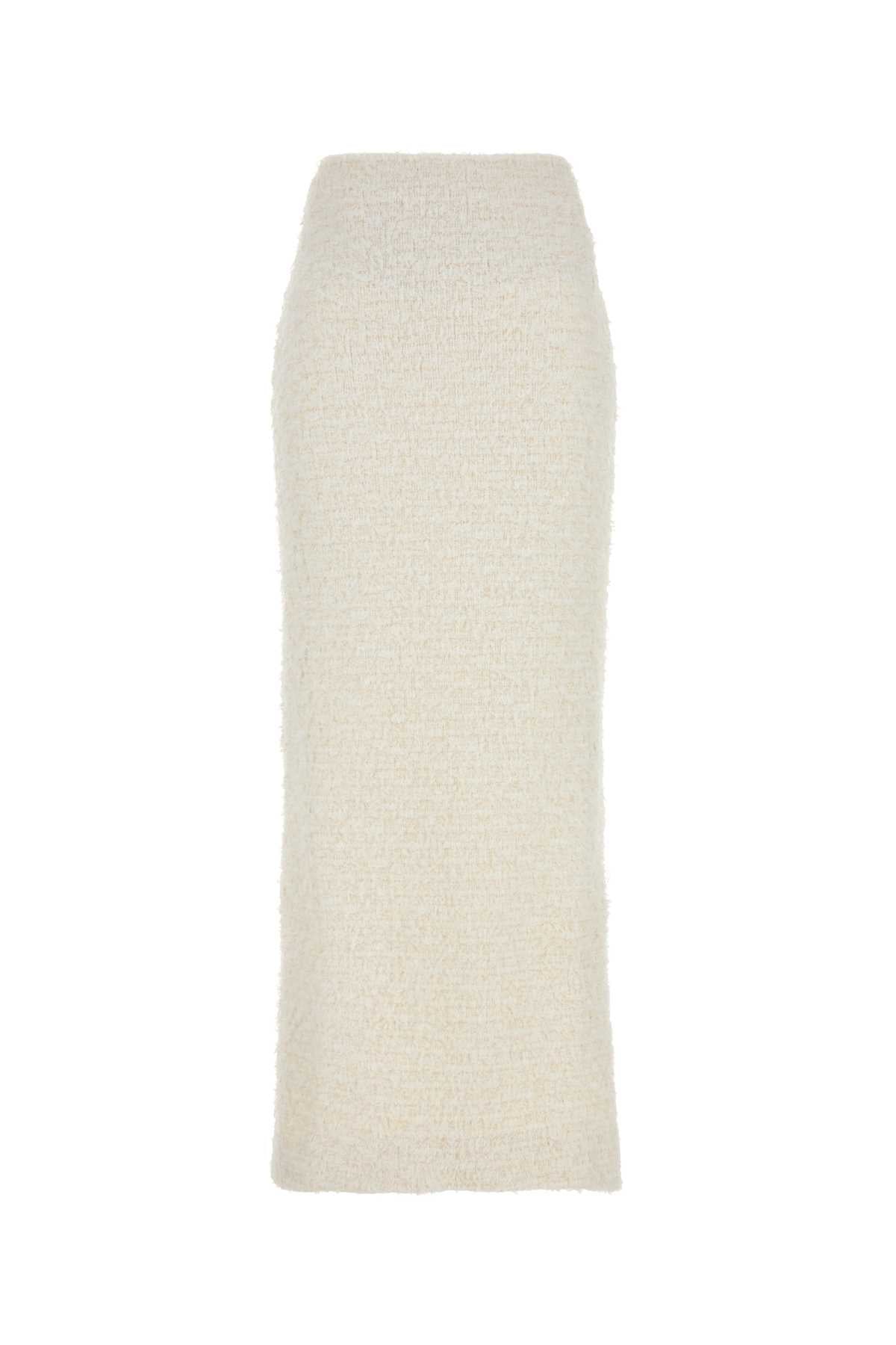 Balenciaga White StretchBouclã¨skirt - Image 1
