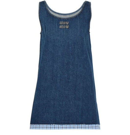 MIU MIU デニム ミニドレス - Image 1