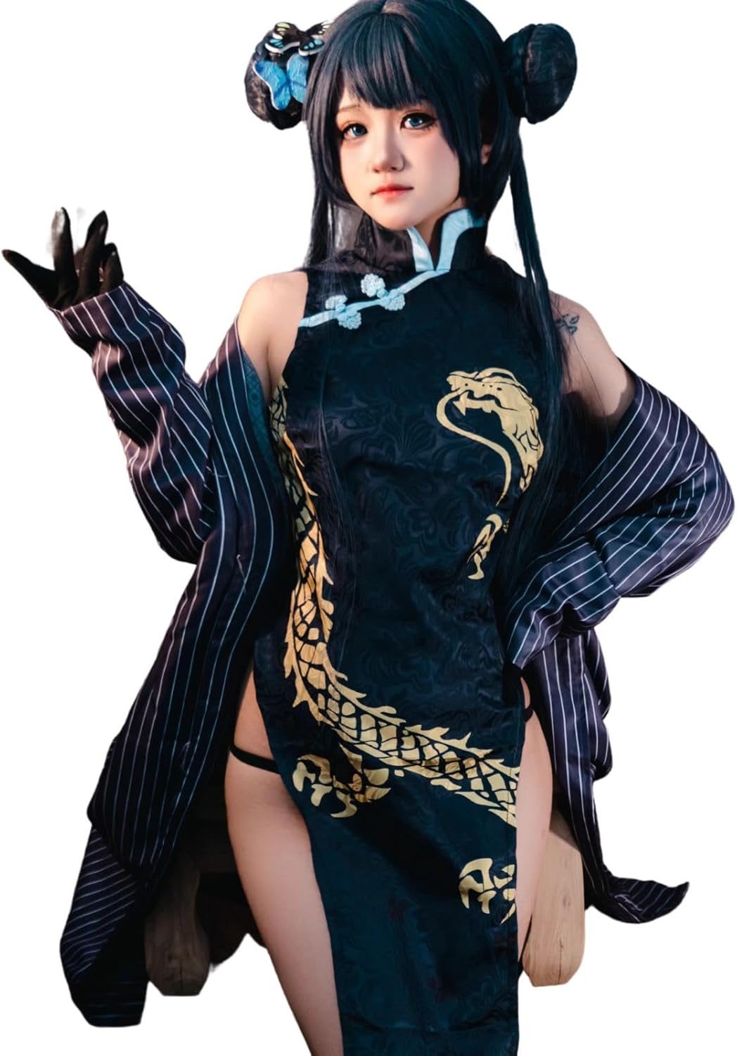 milky time Blue Archive Dragon Kisaki Cosplay Halloween Cheongsam Dress