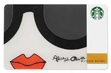 Starba Limited Card Alice + olivia Alice and Olivia Stacey Face Japanese Available Pin Uncut Starbucks Card