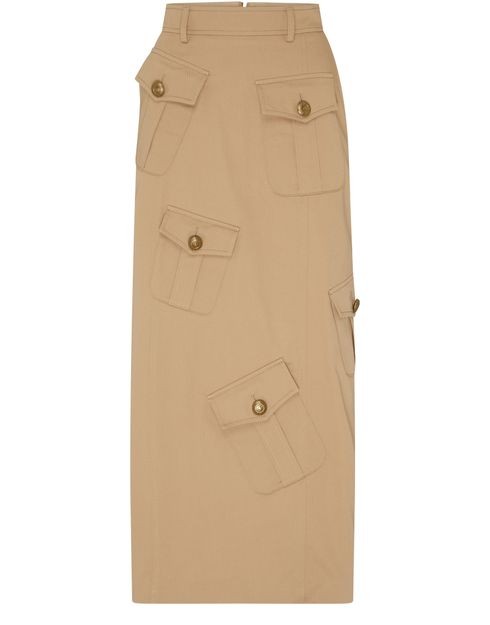 MOSCHINO コットン&ウール ギャバジン製 スカート - Image 1