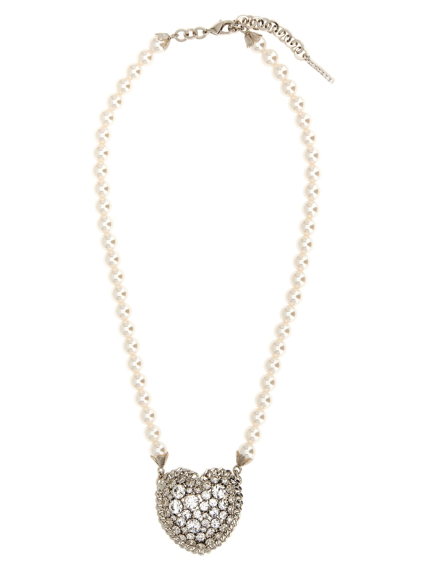 Alessandra Rich アレッサンドラリッチパールハートネックレス - Image 1