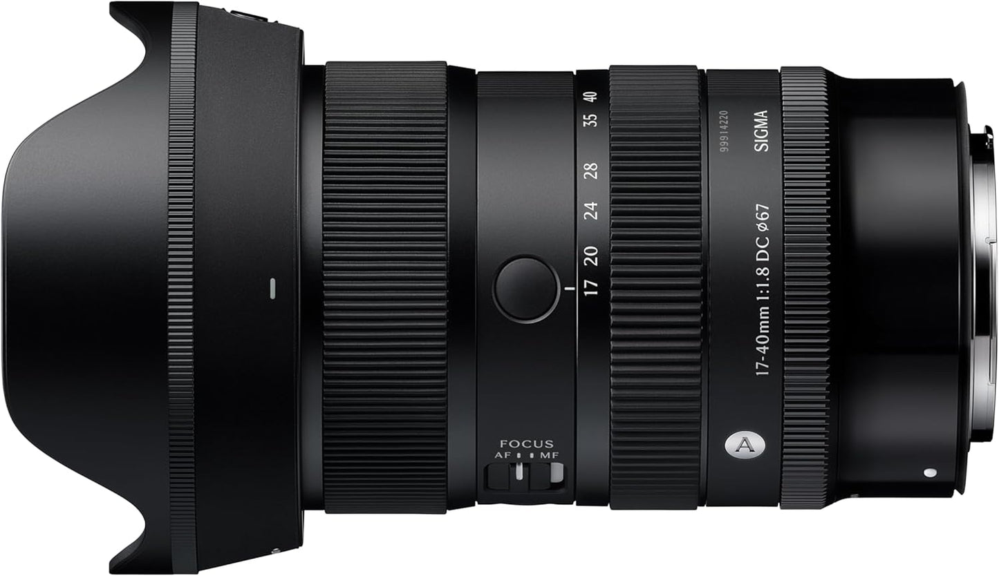 Sigma 17-40mm F1.8 DC Canon RF Mount Standard Zoom Lens for APS-C Art Mirrorless