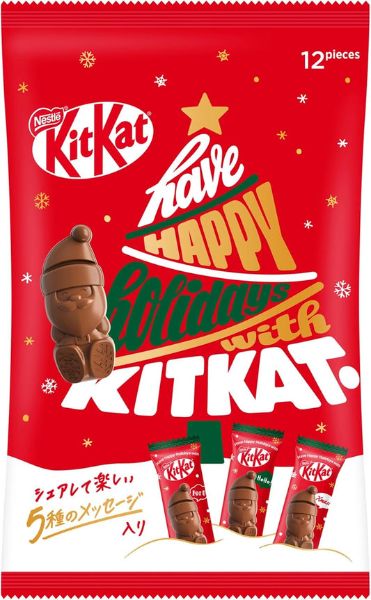 Nestle KKT KitKat Holiday Santa Share Bags 12 Count