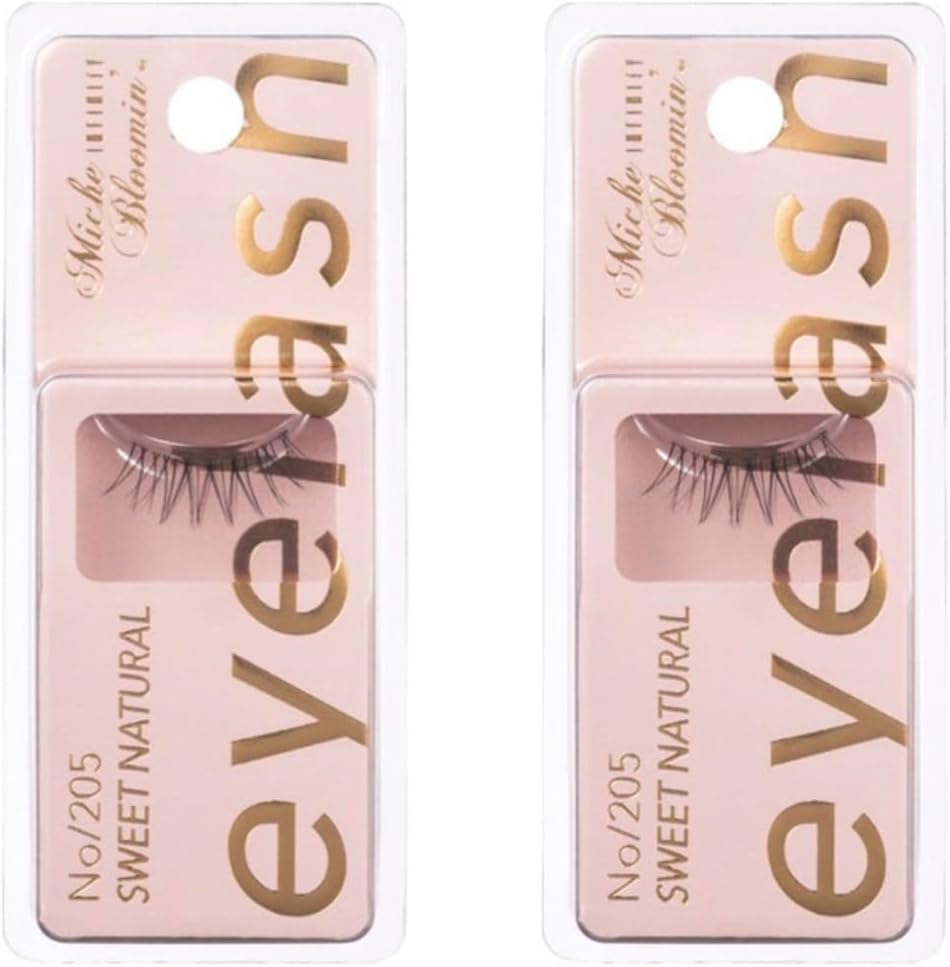 Missh Bloomin No.205 Infinity Sweet Natural, Set of 2, Trendy Axis Bunch Eyelash Design