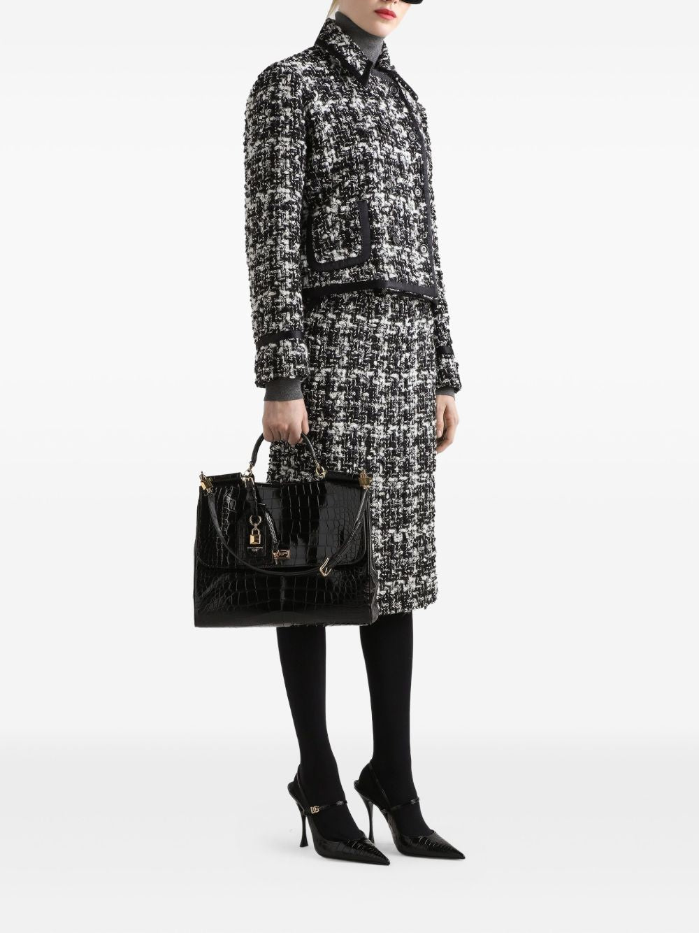 Dolce Gabbana ドルチェ&ガッバーナウールブレンドミディスカート - Image 1