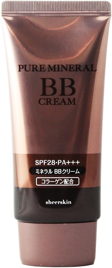 【スキンケア・基礎化粧品】ピュアミネラルBBクリーム(オークル)<5 in 1>美容液×乳液×日焼け止め×化粧下地×ファンデーションの5つの機能♪