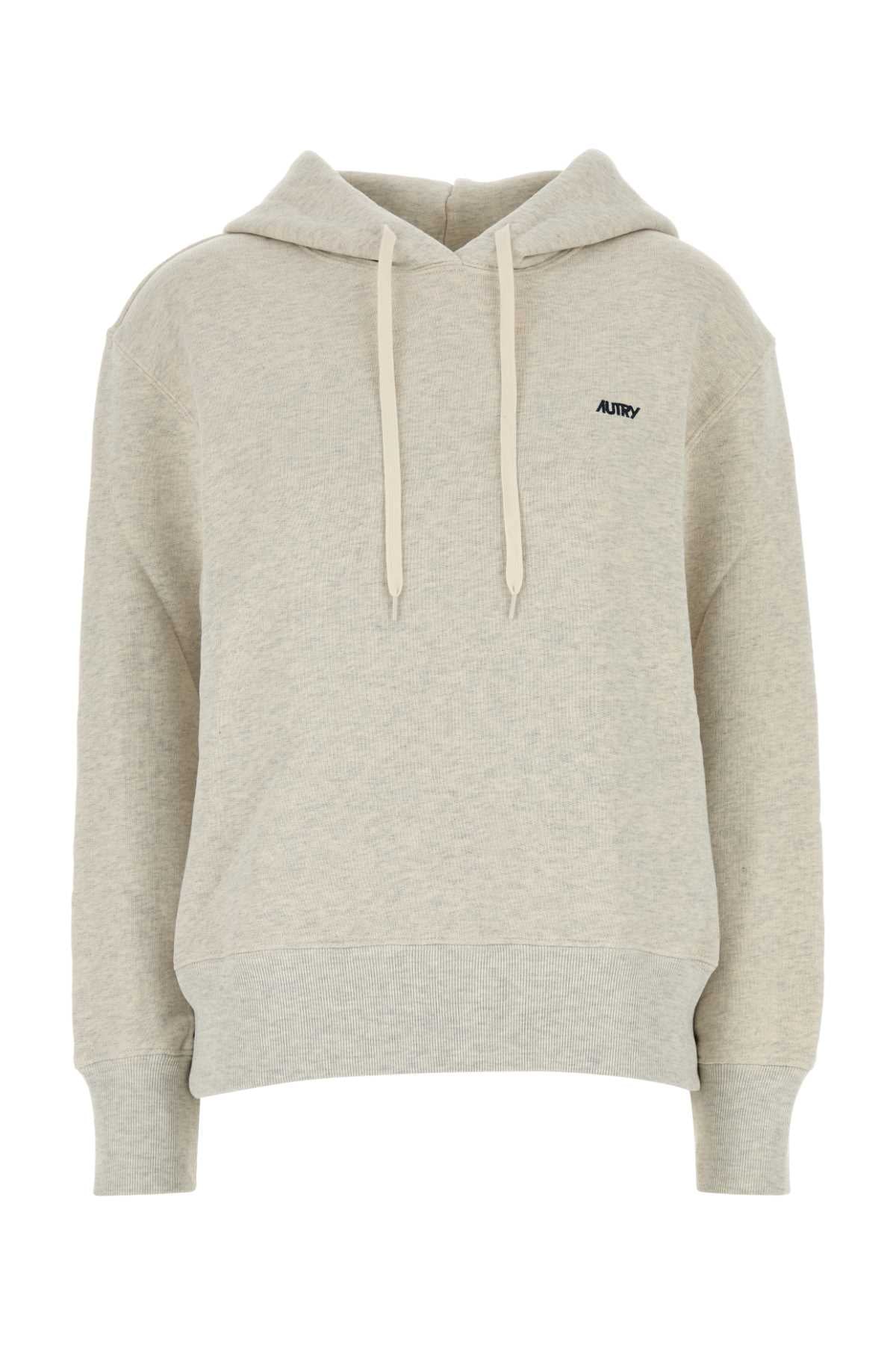Autry Melange Light Grey Cotton Main Wome Sweatshirt - Image 1