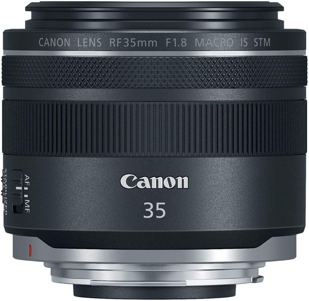 Canon RF35mm F1.8 IS Macro STM Lens, Black