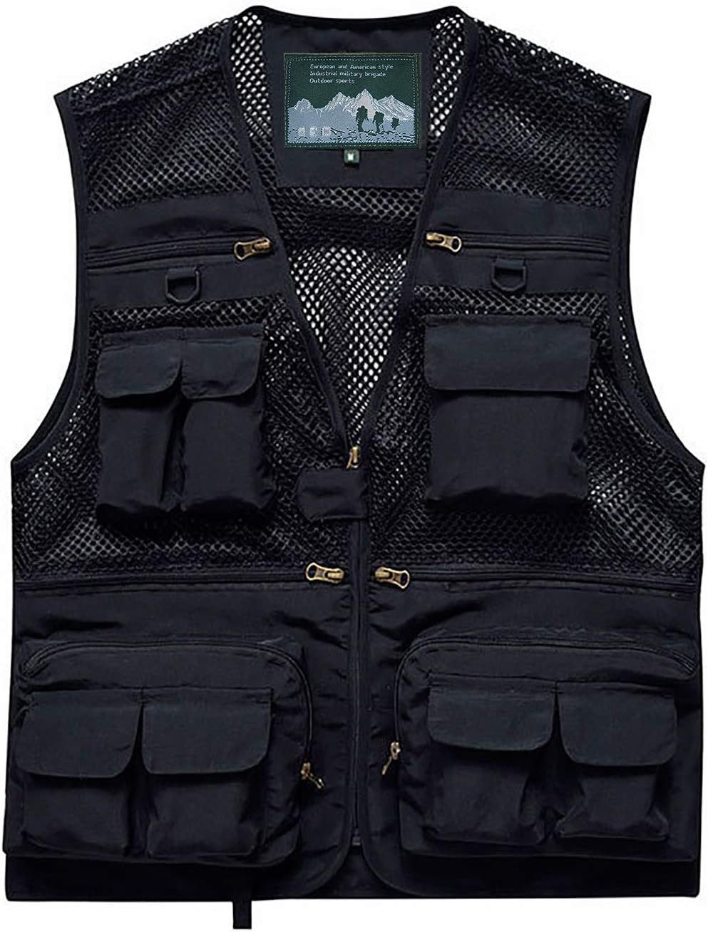 M's Life Outdoor Mesh Vest, Fishing, Photographer Vest, Breathable, Quick Drying, Multi-functional Jacket