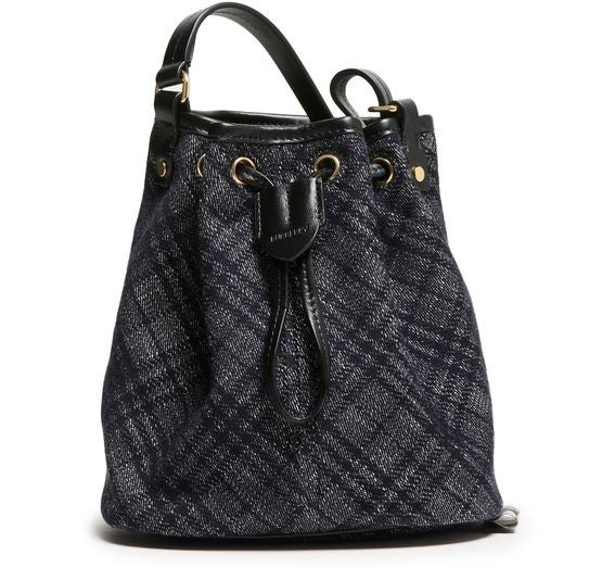 BURBERRY Check mini bucket bag - Image 1