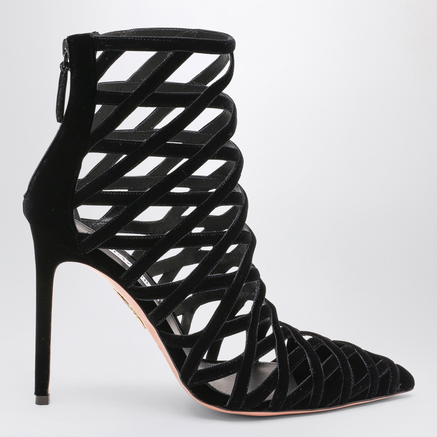 Aquazzura Black PerforatedDécolletéとZip - Image 1