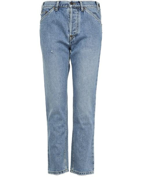 MOSCHINO コットン ブルーデニム パンツ - Image 1