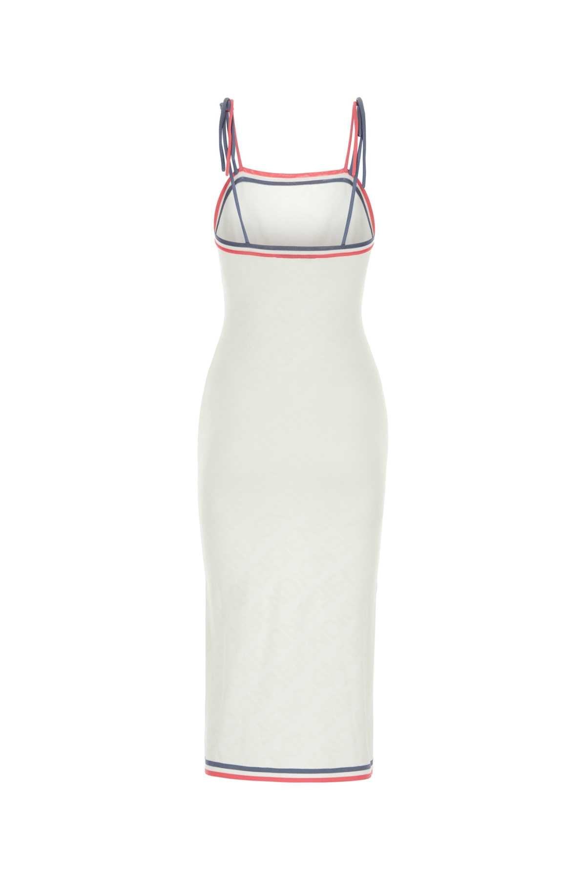 Fendi Ivory Viscose Blendドレス - Image 1