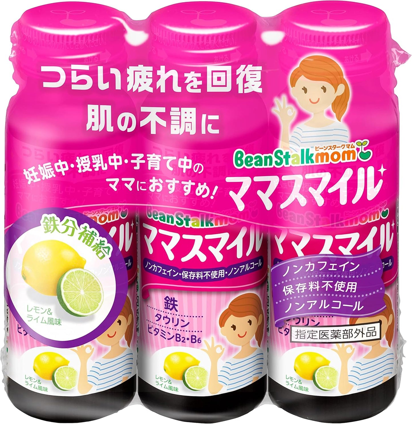 Snow Brand Bean Stark Bean Stark Mom Smile 1.7 fl oz (50 ml) x 3