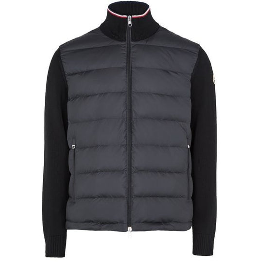 MONCLER Bi-material jacket - Image 1
