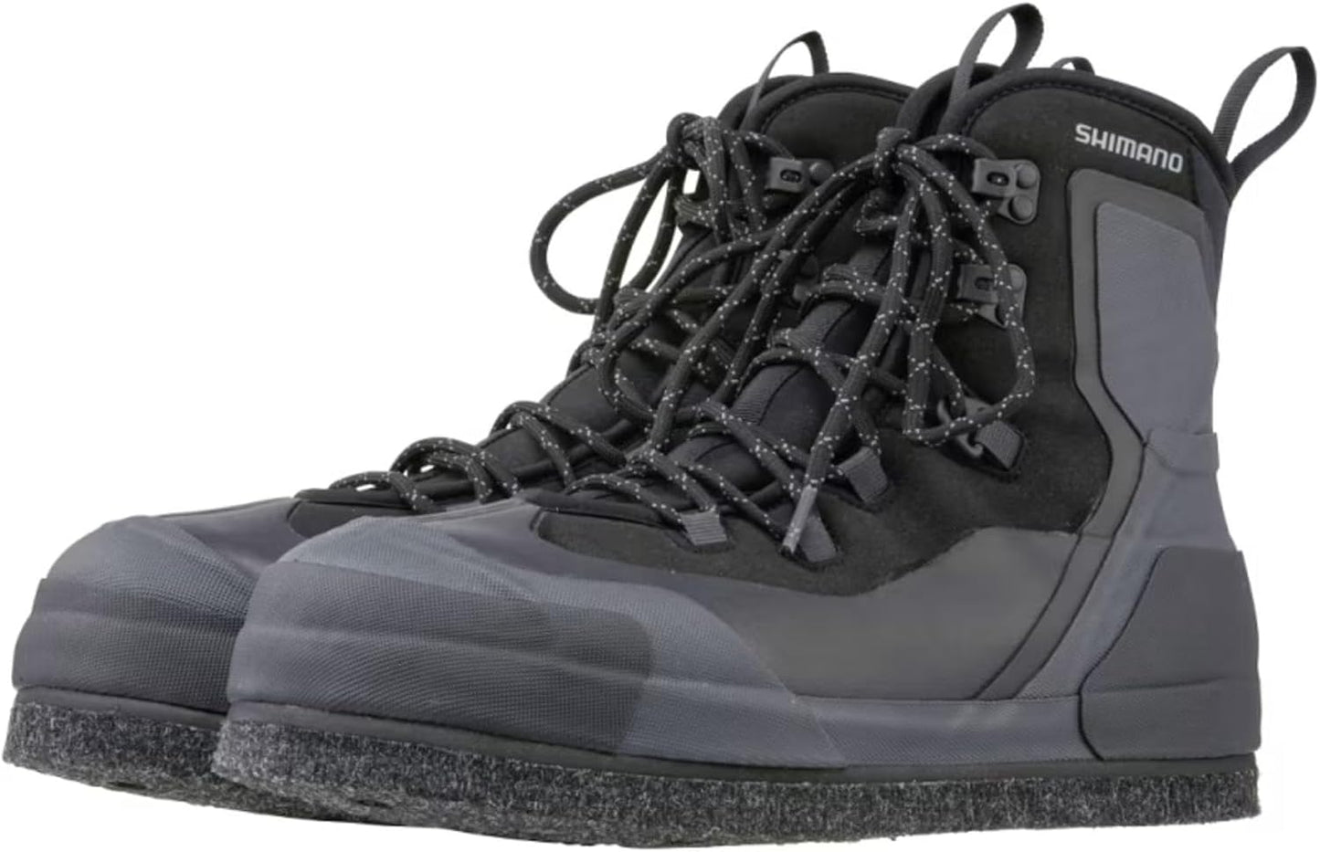 Shimano FS-25XX Rockshore Guard Boots, Cut Rubber Pin Felt, Black