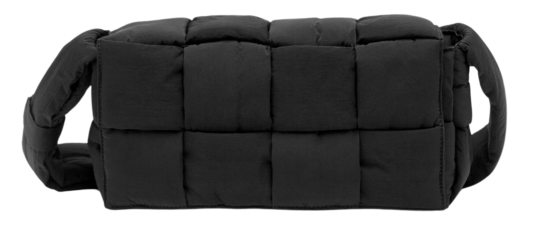 BOTTEGA VENETA CLASSIC 'PADDED TECH CASSETTE' BLACK BAG