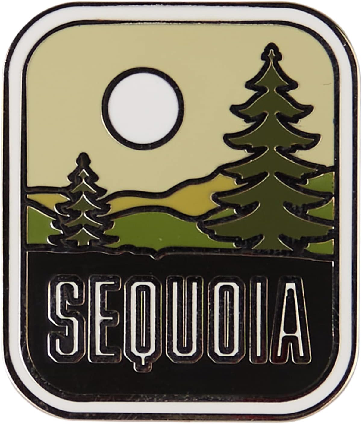 Vagabond Heart Sequoia Pin – Insignia de solapa esmaltada dura de recuerdo de California NPS – Pin de metal para viaje de parque nacional Sequoia para mochila, chaqueta, sombrero, coleccionable para